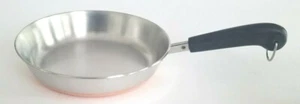 Revere Ware 9" Inch Skillet Copper Bottom Pan USA Clinton IL Vintage - Picture 1 of 7