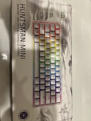 Razer Huntsman Mini 60 TKL Gaming Keyboard - Mercury White - Image 1 of 3