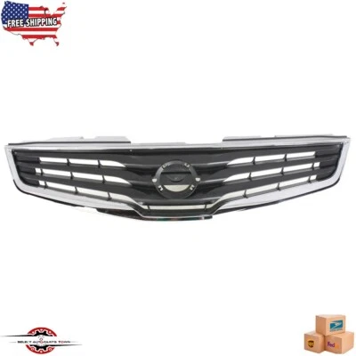 Fits 2007-2012 Nissan Sentra New Front Grille Chrome And Dark Silver NI1200237 - Image 1 of 4