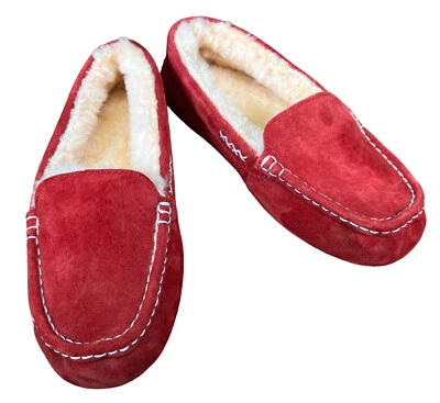 Old Friend Footwear Women's Bella Plush Nubuck Slippers 441310 Red - Image 1 of 4