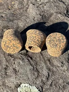 Spotted Rubberized ButtCap /End Cap. 1 Cap, Cork Rings - Picture 1 of 3