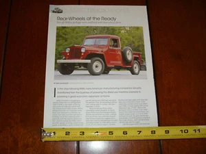 1947 JEEP PICKUP TRUCK ORIGINALE ARTICOLO 2015 - Foto 1 di 6