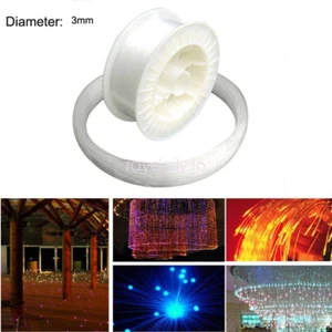 3mm PMMA Hard Plastic Optic Fiber Cable End Grow For Chandelier Ceiling Light - Picture 1 of 6