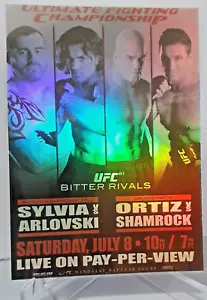 2010 Topps UFC Fight Poster Review #FPR-UFC61 Sylvia/Arlovski/Ortiz/Shamrock - Picture 1 of 3