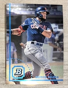 Tarjeta cromada base Bowman Heritage 2022 George Valera #BHPC-96, Guardianes - Imagen 1 de 2