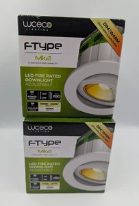 Luceco FType Mk2 Dimmable Colour Change 2400K-4000K, 76mm Cut Out Downlight - Picture 1 of 5
