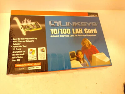 Linksys 10/100 LAN Card Etherfast PCI Adapter LNE100TX  - Image 1 of 4