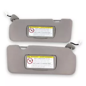 1999-2001 Lexus ES300 Driver & Passenger Side Sun Visor Pair Gray Lighted - Picture 1 of 11