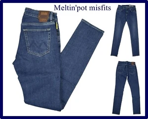 Jeans meltin pot uomo Elasticizzati Pantaloni Slim Fit Skinny misfits w28 42 Blu - Foto 1 di 14