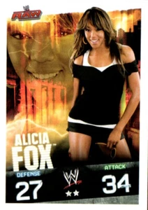 2009 Topps WWE Slam Attax Wrestling Game Card TCG Alicia Fox Rookie RC - Picture 1 of 1