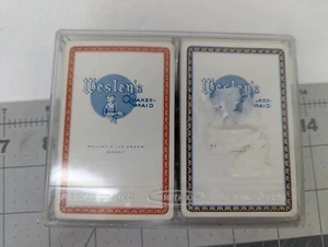 Dos barajas de cartas de colección Wesleys Quaker Maid - Imagen 1 de 5