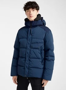 New C.P. Company NYCRA MEDIUM DOWN JACKET IN BLUE ECLIPSE SIZE 54 / XXL - Picture 1 of 3