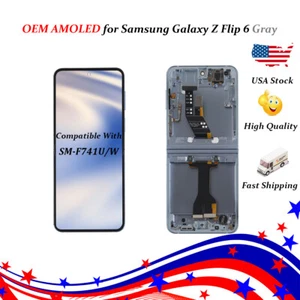 Pantalla OEM AMOLED para Samsung Galaxy Z Flip 6 F741U/W Pantalla LCD Gris - Imagen 1 de 8