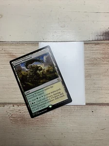 Magic The Gathering Stirring Wildwood, Land + Protective Cover - Picture 1 of 2