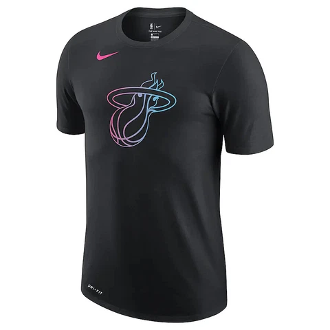 Miami Heat Nike City Edition Essential Logo T-Shirt Vice Men's 2021 NBA New MIA Cover