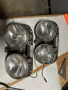 Ford Truck Headlight Mounts With Buckets And Head Light Rings Pair L&R - Picture 1 of 11