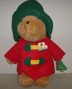 VTG 1998 Paddington Bear 17" Red Coat Green Hat W/Original Tag Granny's Kitschy - Picture 1 of 7