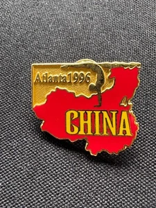 Prendedor rojo de gimnasia de China de los Juegos Olímpicos de Atlanta 1996 - Imagen 1 de 2