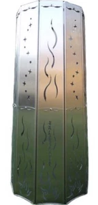 Hochwertige Edelstahl-Feuertonne, Feuersäule, Feuerkorb 1m hoch - Bild 1 von 6