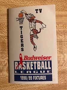 1998-99 Thames Valley Tigers Basketball Schedule Budweiser League - Picture 1 of 2