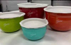 Fiesta Stainless Steel Mixing Bowl Set - 8 Pieces - Picture 1 of 2