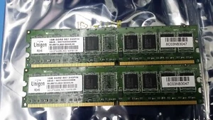 2Gb (1GBx2) Unigen DDR2-667 Memory modules DIMMs - Picture 1 of 1