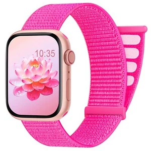 Sport Nylon Loop Band Compatible with Apple Watch Bands 38MM 40MM 41MM 42MM 4... - Picture 1 of 7