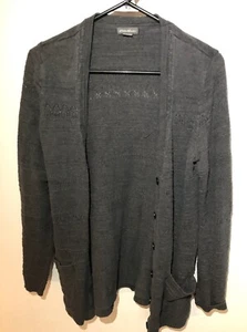 Eddie Bauer gebrauchte Strickjacke grau Pullover mit Taschen, Knopfleiste ~ Damen S - Bild 1 von 3