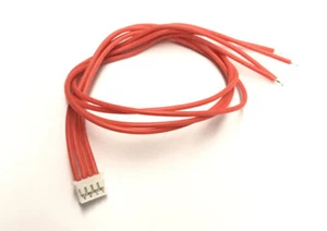 4-pin JST-PH LiPO balance female connector 22AWG 30cm silicone rubber wire x 10 - Picture 1 of 5