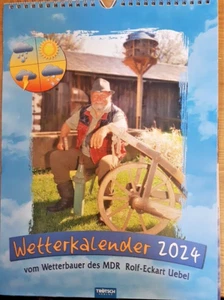 Kalender 2024 " Wetterkalender von Rolf-Eckart Uebel mit Wetterprognosen Gr. B4 - Bild 1 von 3