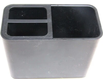 Soporte para cepillo de dientes negro SimplyEssential. Mide 5" de alto y 2 3/4 de ancho.  Nuevo. Foto 1 de 4