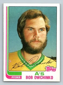 Topps #243 1982 - Bob Owchinko - Oakland A's - Lantcher - Imagen 1 de 2