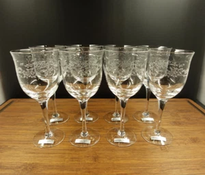 8 copas de vino de cristal Noritake Patience de 7"" - Imagen 1 de 11