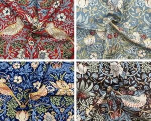 William Morris Strawberry Thief Curtain Fabric, Material 137 cm width - Picture 1 of 5