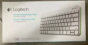 Logitech Wired Keyboard for iPad 4th Generation And iPad Mini - Picture 1 of 2