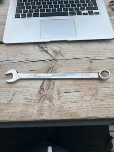 SNAP ON TOOLS USA OEX22B 11/16" FLANK DRIVE 12 POINT COMBINATION SPANNER NICE - Picture 1 of 2