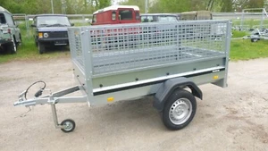 Brenderup Kastenanhänger m.Laubgitter 750 KG 100KM/H Neu 2:Wahl Versand pro KM - Bild 1 von 4