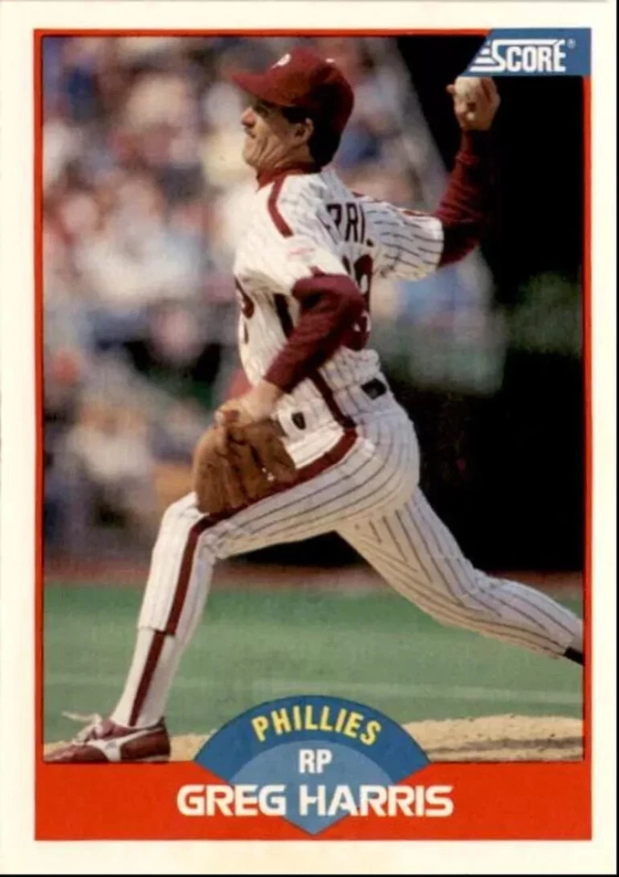 1989 Score #476   Greg Harris    Pitcher   Philadelphia Phillies  FREE shipping - Image 1 of 1