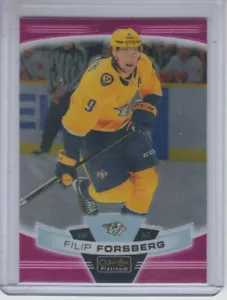19/20 OPC Platinum Nashville Predators Filip Forsberg Matte Pink card #29 - Picture 1 of 2