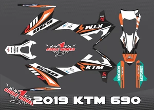 Graphics for SMC-R SMC 690 SUPERMOTO 2019 - 2023 Decal KIT Akra - Picture 1 of 1