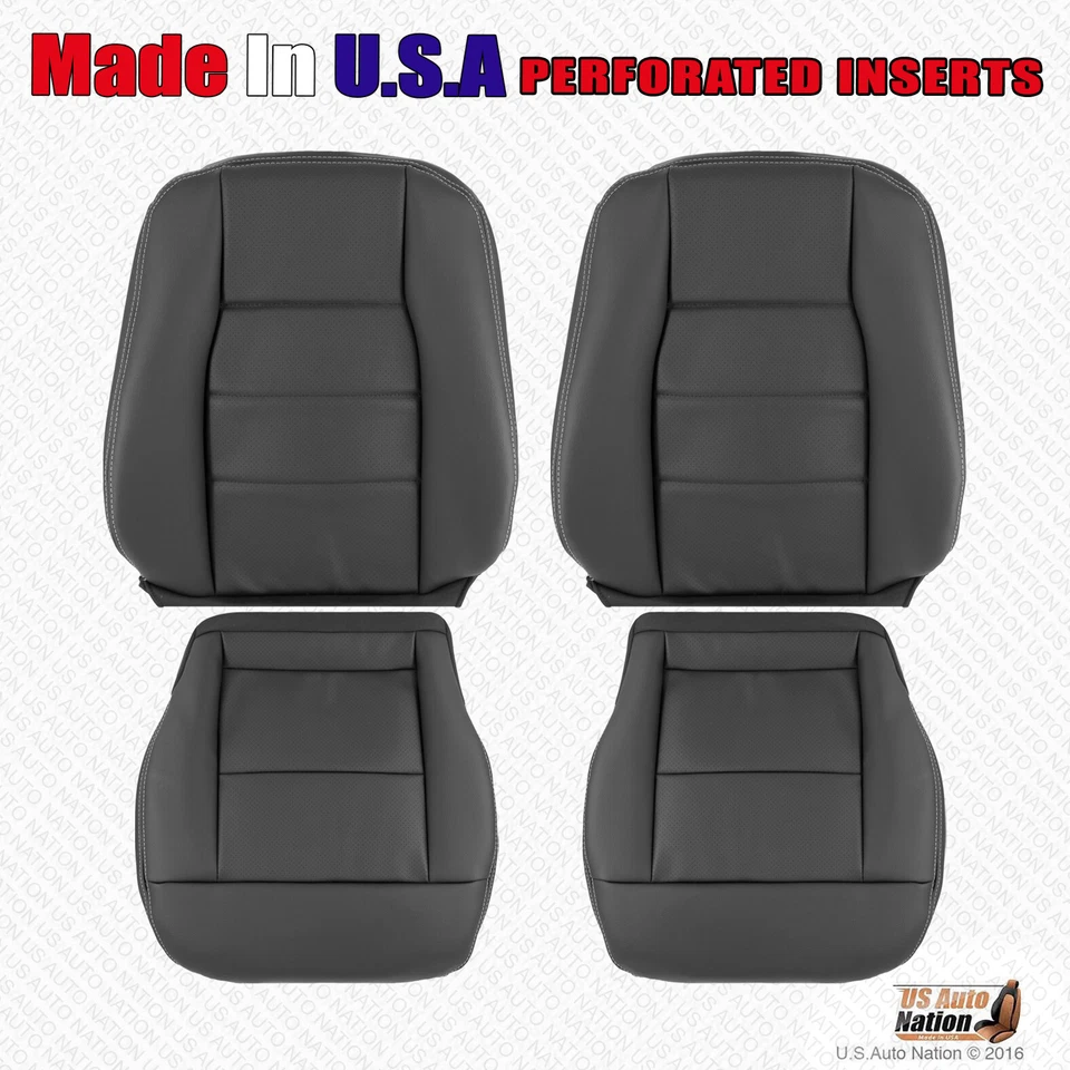 2010 - 2014 Mercedes Benz E200 E250 E300 E350 Driver Passenger Leather Cover Blk - Image 1 of 1