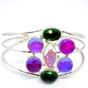 Bracciale Topazio Mistico Argento 925 Placcato Gemma Simulata JP11072 - Foto 1 di 8