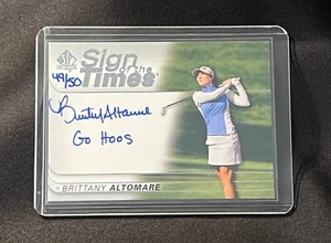 2021 SP Authentic Sign of the Times Inscriptions Brittany Altomare AUTO /50 (RC) - Picture 1 of 2