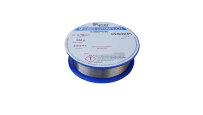 GEO-FENNEL 5903260413618 CYNEL UNIPRESS Cyna 0,70mm 250g Sn60Pb40 SW26/3/2.5 spoiwo lutowni