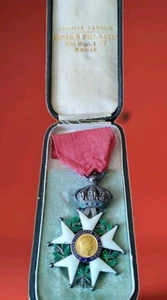 Croix de Chevalier de la Légion d'Honneur 2nd Empire avec bel écrin ORIGINALE - Foto 1 di 5