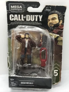 Mega Construx Diego Necalli Call Of Duty COMPLETO BACALAO Mini FIGURA Tarjeta Dañada - Imagen 1 de 2