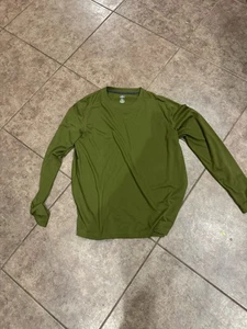 REI Herren Basisschicht grün Langarm Polyester Rundhalsausschnitt Oberteil Größe. Große - Bild 1 von 5
