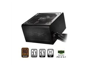 ASRock PRO Series PRO-750B 750 W ATX 3.1 Compatible 80 PLUS BRONZE Certified - Picture 1 of 5