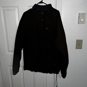 Duluth Trading Company Mens Winter/Fall Coat Black XL Zip Fleece Lined Pockets - Picture 1 of 5