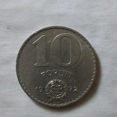 Hungary Coin 10 Forint 1972 Uncirculated KM# 595-Free Post - Image 1 of 4